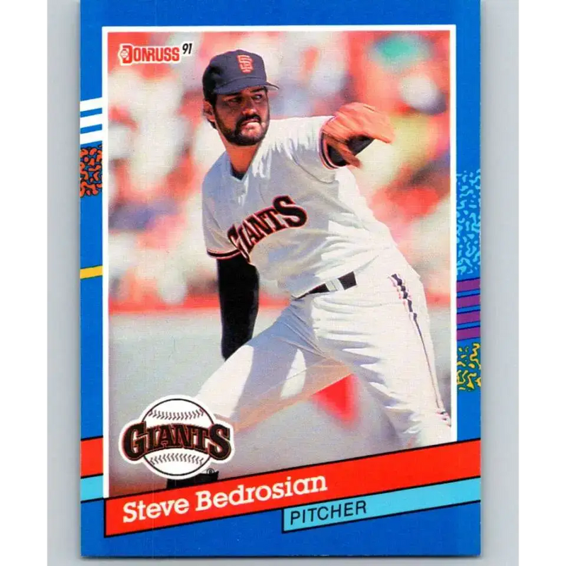 1991 Donruss #207 Steve Bedrosian NM-MT San Francisco Giants Baseball Card - Baseball Card Single