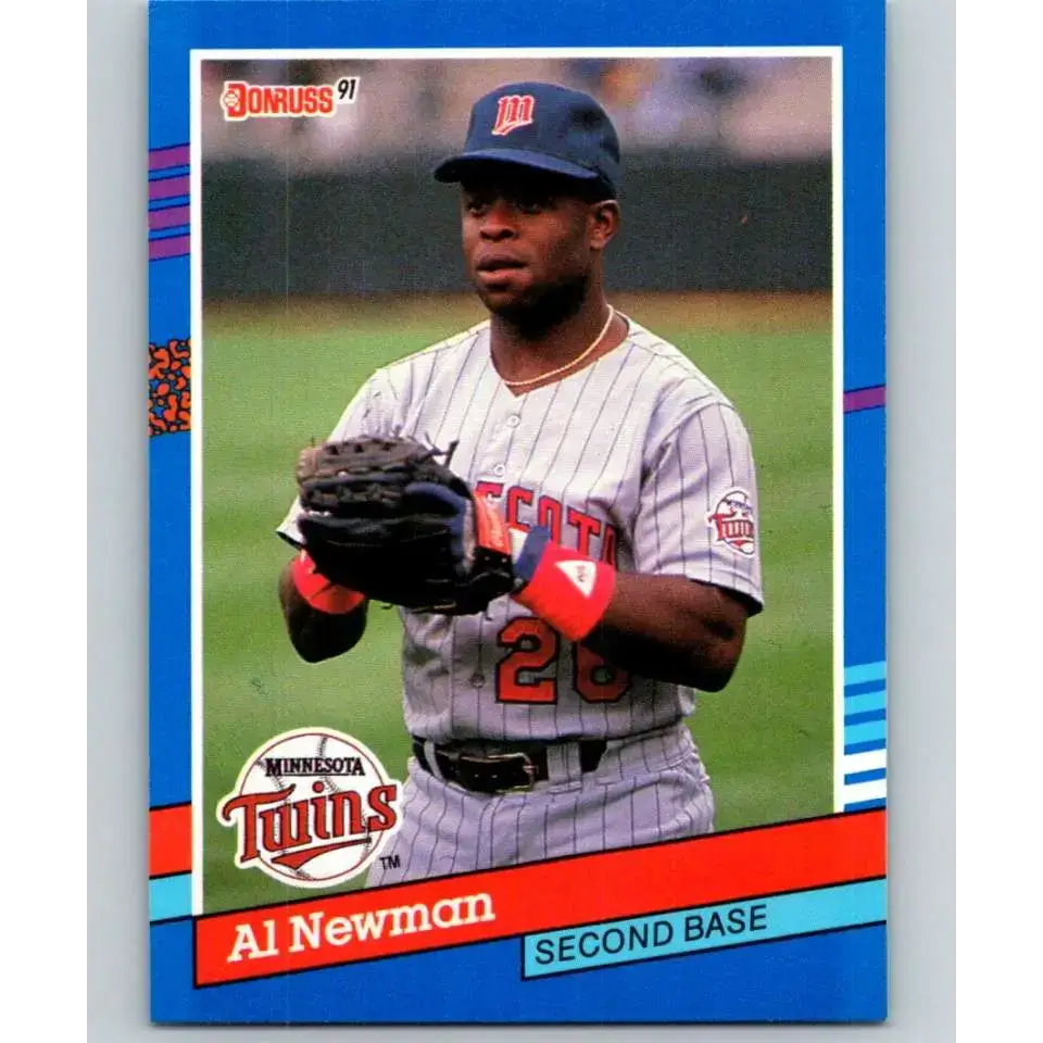 1991 Donruss #208 Al Newman NM-MT Minnesota Twins Baseball Card - Baseball Card Single