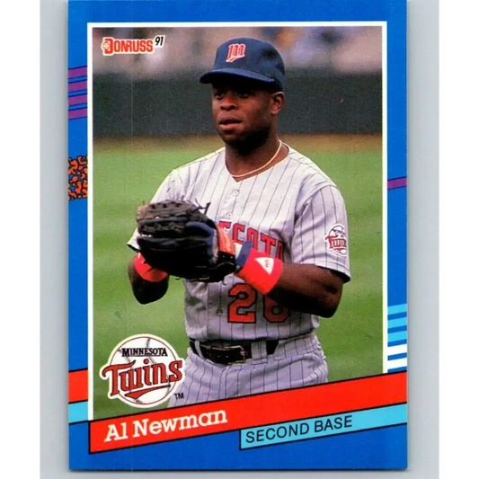 1991 Donruss #208 Al Newman NM-MT Minnesota Twins Baseball Card - Baseball Card Single