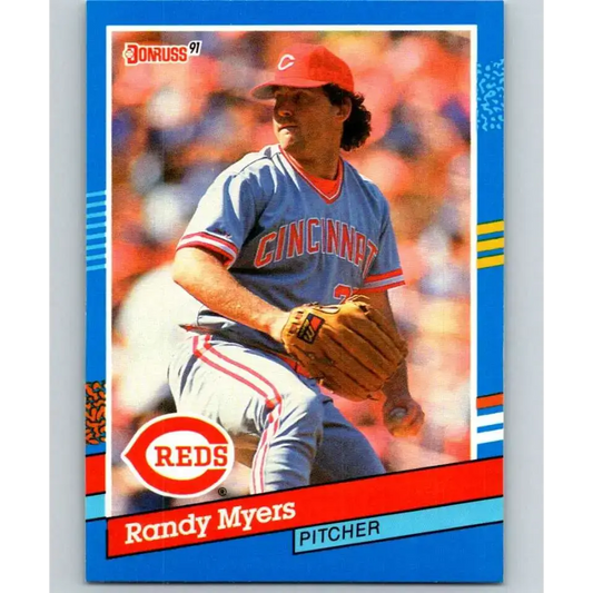1991 Donruss #209 Randy Myers NM-MT Cincinnati Reds Baseball Card - Baseball Card Single