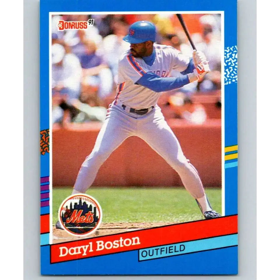 1991 Donruss #210 Daryl Boston NM-MT New York Mets Baseball Card - Baseball Card Single