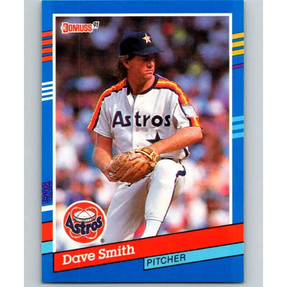 1991 Donruss #212 Dave Smith NM-MT Houston Astros Baseball Card - Baseball Card Single