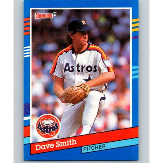 1991 Donruss #212 Dave Smith NM-MT Houston Astros Baseball Card - Baseball Card Single