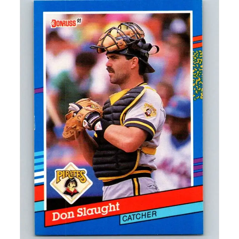 1991 Donruss #213 Don Slaught NM-MT Pittsburgh Pirates Baseball Card - Baseball Card Single