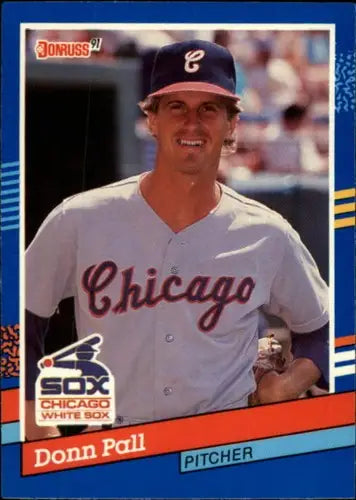 Original gloss Donn Pall White Sox baseball card from 1991 Donruss #215