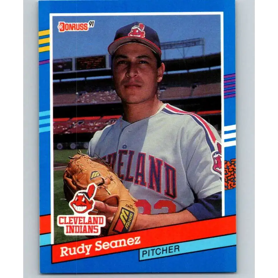 1991 Donruss #218 Rudy Seanez NM-MT Cleveland Indians Baseball Card - Baseball Card Single