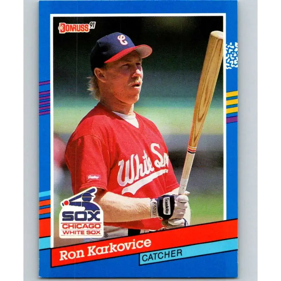 1991 Donruss #220 Ron Karkovice NM-MT Chicago White Sox Baseball Card - Baseball Card Single
