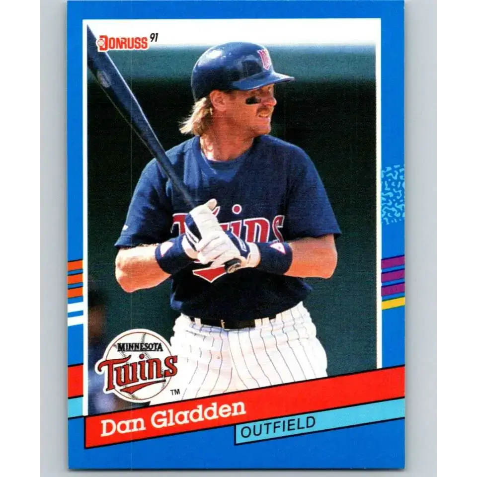 1991 Donruss #228 Dan Gladden NM-MT Minnesota Twins Baseball Card - Baseball Card Single