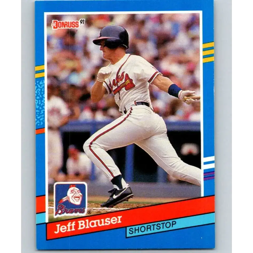 1991 Donruss #229 Jeff Blauser NM-MT Atlanta Braves Baseball Card - Baseball Card Single