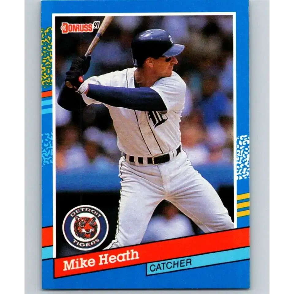 1991 Donruss #230 Mike Heath NM-MT Detroit Tigers Baseball Card - Baseball Card Single