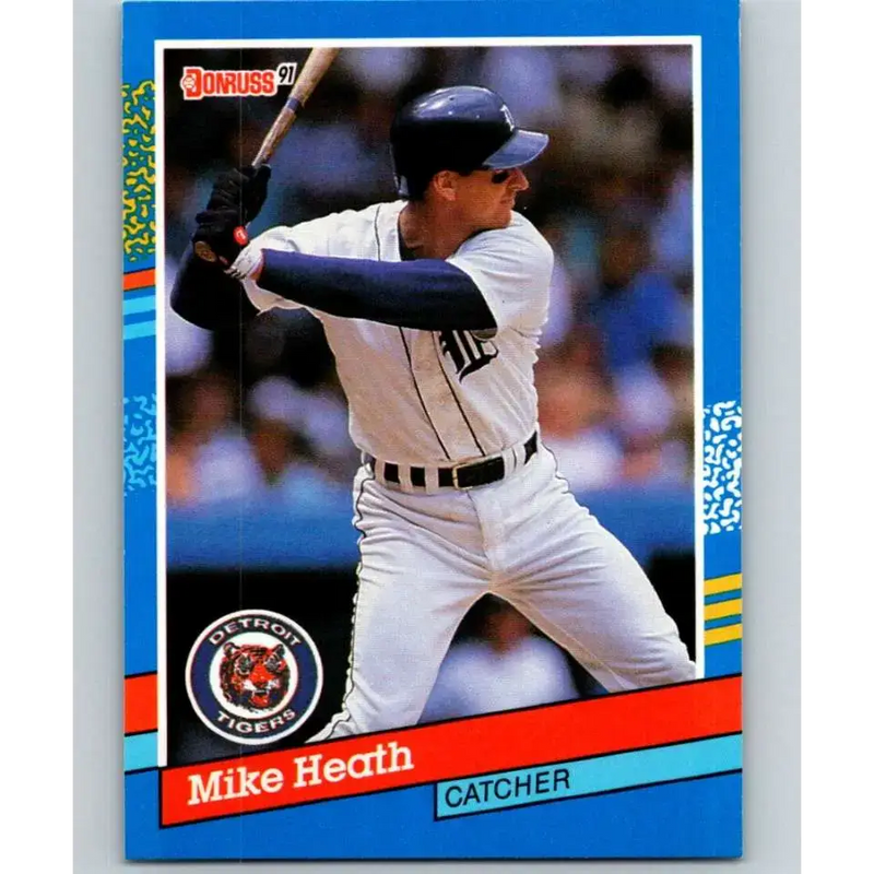 1991 Donruss #230 Mike Heath NM-MT Detroit Tigers Baseball Card - Baseball Card Single