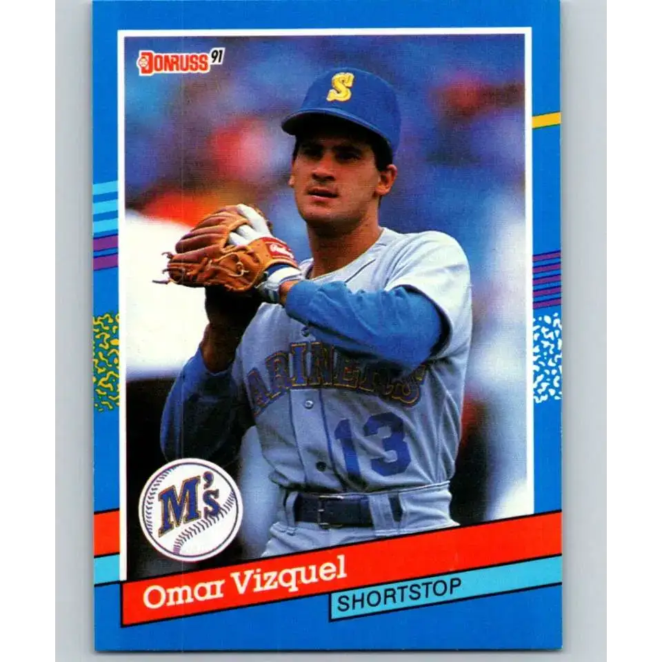1991 Donruss #231 Omar Vizquel NM-MT Seattle Mariners Baseball Card - Baseball Card Single