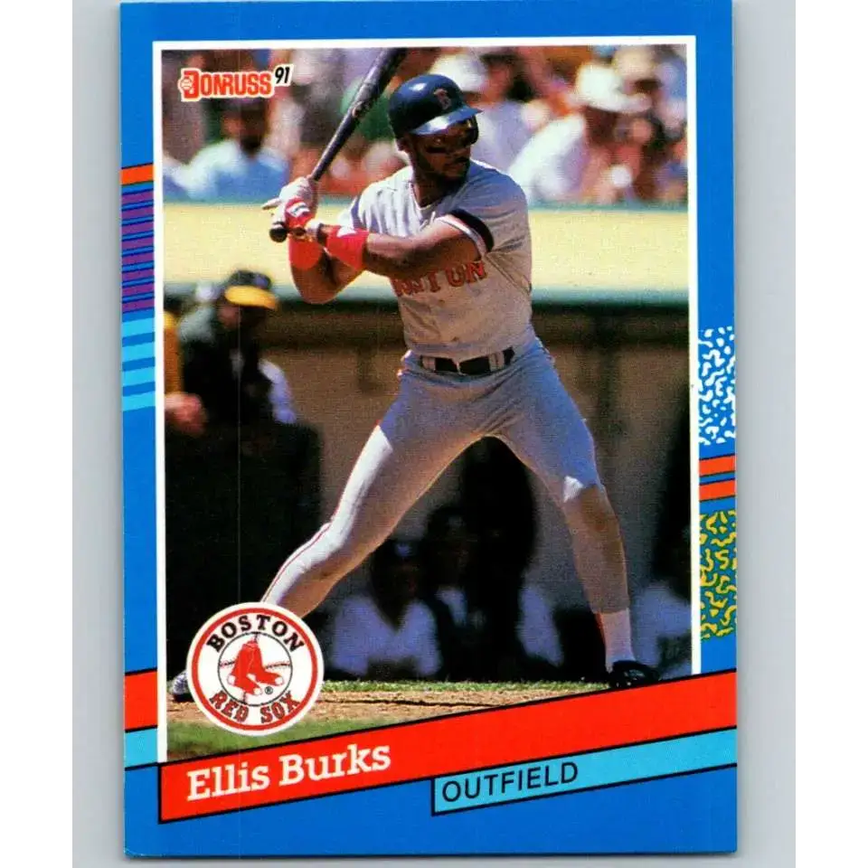 1991 Donruss #235 Ellis Burks NM-MT Boston Red Sox Baseball Card - Baseball Card Single
