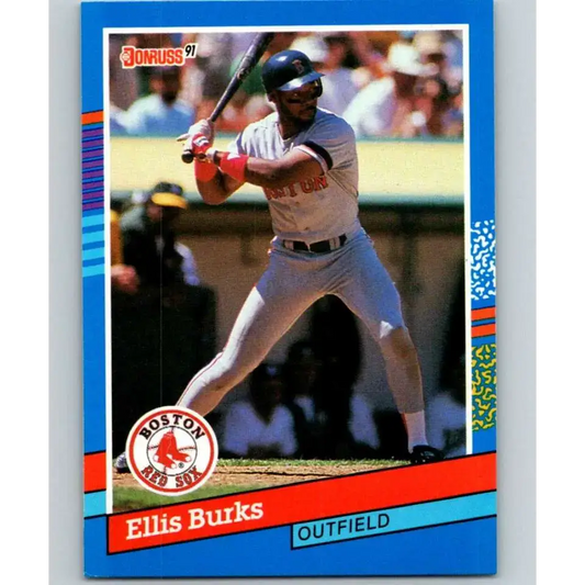 1991 Donruss #235 Ellis Burks NM-MT Boston Red Sox Baseball Card - Baseball Card Single