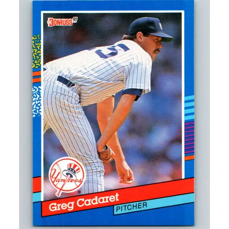 1991 Donruss #236 Greg Cadaret NM-MT New York Yankees Baseball Card - Baseball Card Single
