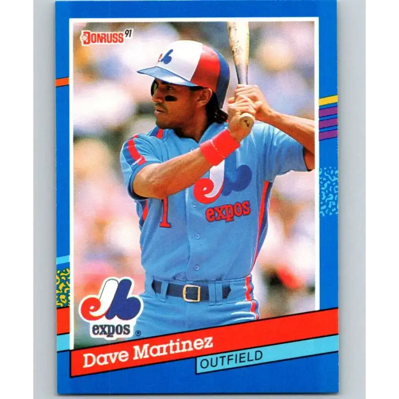 1991 Donruss #237 Dave Martinez NM-MT Montreal Expos Baseball Card - Baseball Card Single