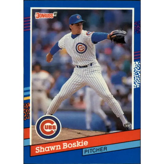 1991 Donruss #241 Shawn Boskie NM-MT Chicago Cubs Baseball Card - Baseball Card Single