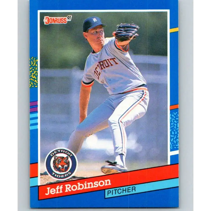 1991 Donruss #245 Jeff Robinson NM-MT Detroit Tigers Baseball Card - Baseball Card Single