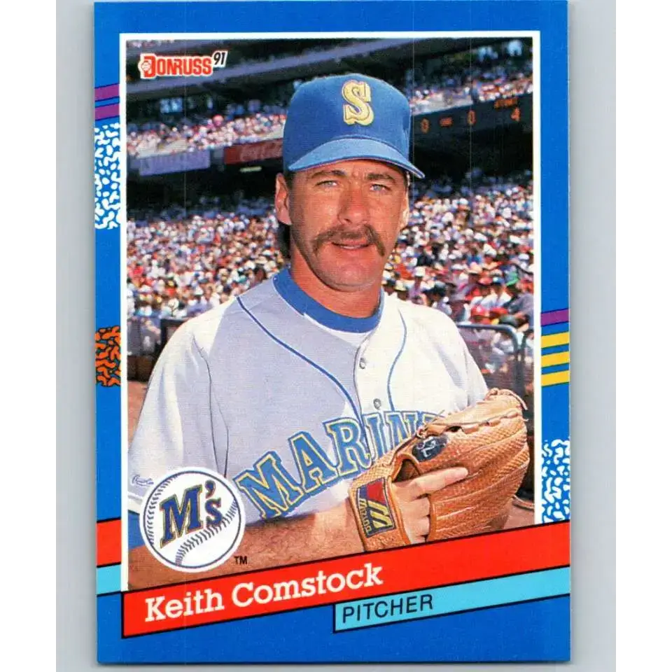 1991 Donruss #246 Keith Comstock NM-MT Seattle Mariners Baseball Card - Baseball Card Single