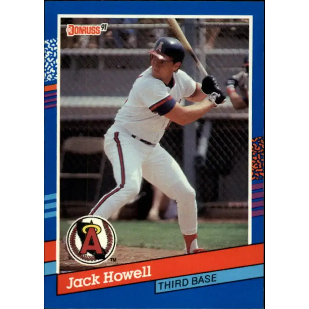 1991 Donruss #247 Jack Howell NM-MT California Angels Baseball Card - Baseball Card Single