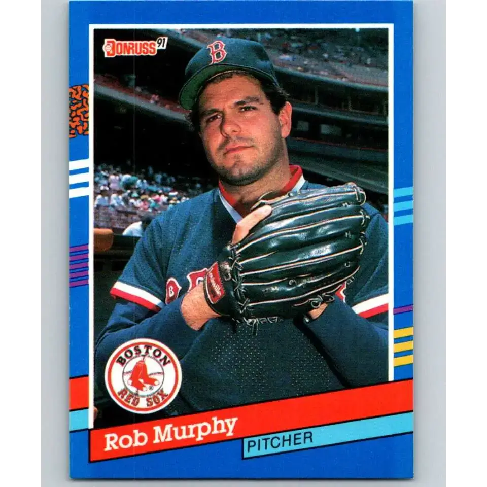 1991 Donruss #250 Rob Murphy UER NM-MT Boston Red Sox Baseball Card - Baseball Card Single