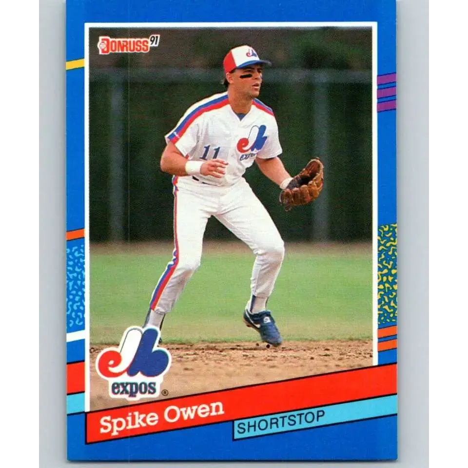 1991 Donruss #251 Spike Owen NM-MT Montreal Expos Baseball Card - Baseball Card Single