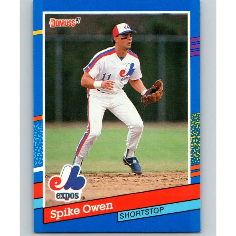 1991 Donruss #251 Spike Owen NM-MT Montreal Expos Baseball Card - Baseball Card Single