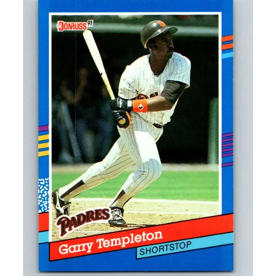 1991 Donruss #252 Garry Templeton NM-MT San Diego Padres Baseball Card - Baseball Card Single