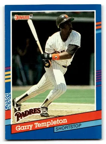 Garry Templeton baseball card with original gloss from 1991 Donruss San Diego Padres