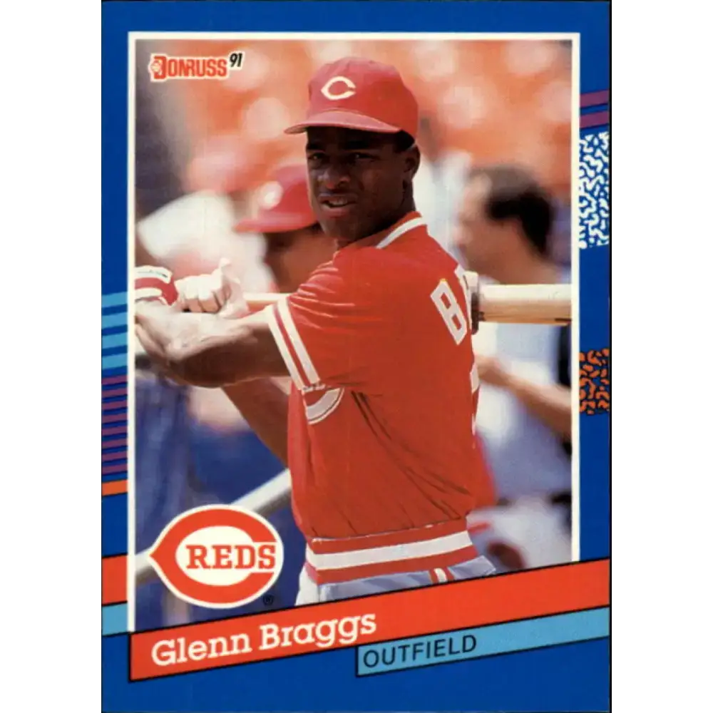 1991 Donruss #253 Glenn Braggs NM-MT Cincinnati Reds Baseball Card - Baseball Card Single