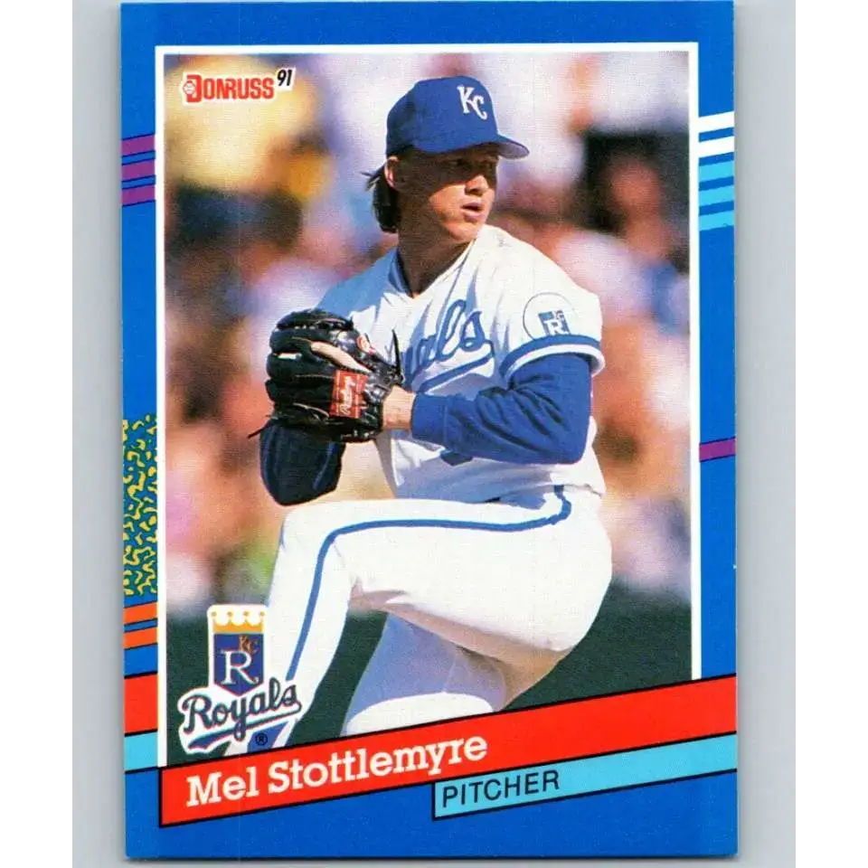 1991 Donruss #257 Mel Stottlemyre Jr. NM-MT Kansas City Royals Baseball Card - Baseball Card Single
