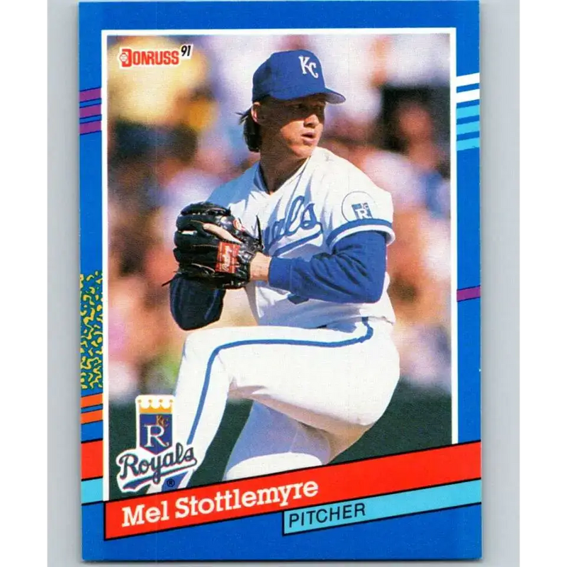 1991 Donruss #257 Mel Stottlemyre Jr. NM-MT Kansas City Royals Baseball Card - Baseball Card Single
