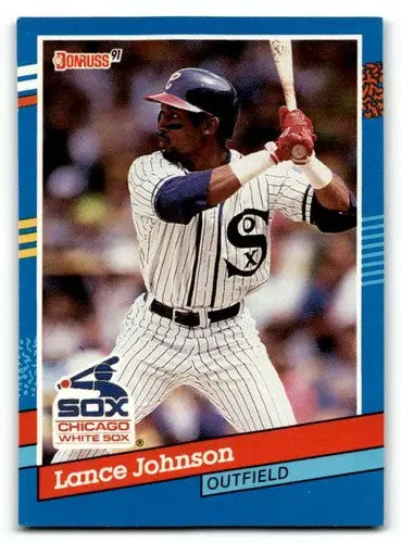 1991 Donruss #259 Lance Johnson Chicago White Sox Baseball Cards EX/ ID:57652 - Baseball Card Single