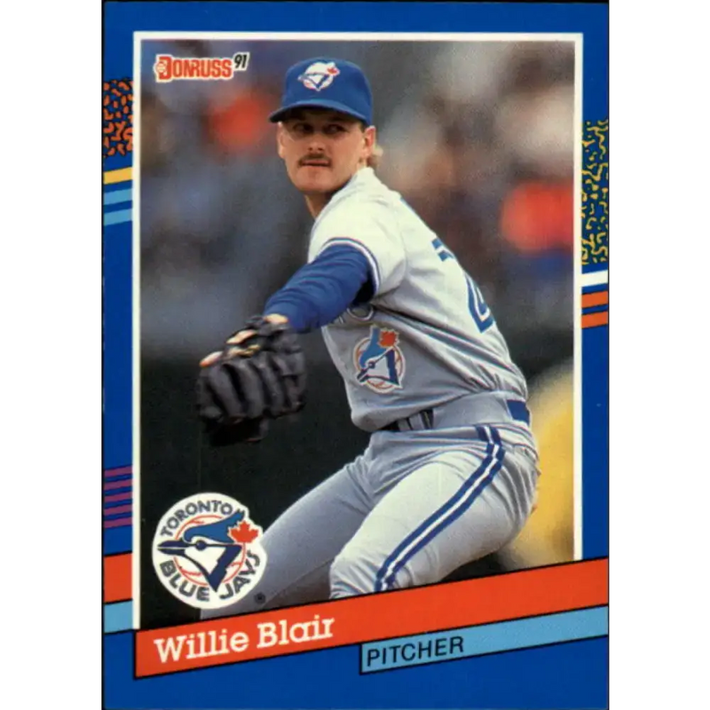 1991 Donruss #267 Willie Blair NM-MT Toronto Blue Jays Baseball Card - Baseball Card Single