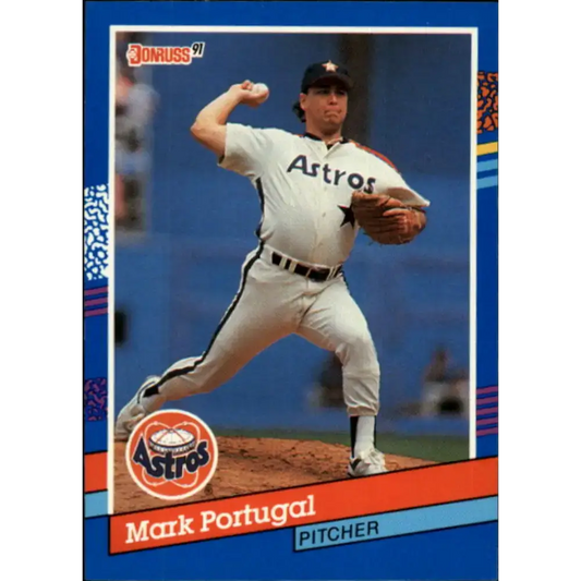 1991 Donruss #268 Mark Portugal NM-MT Houston Astros Baseball Card - Baseball Card Single