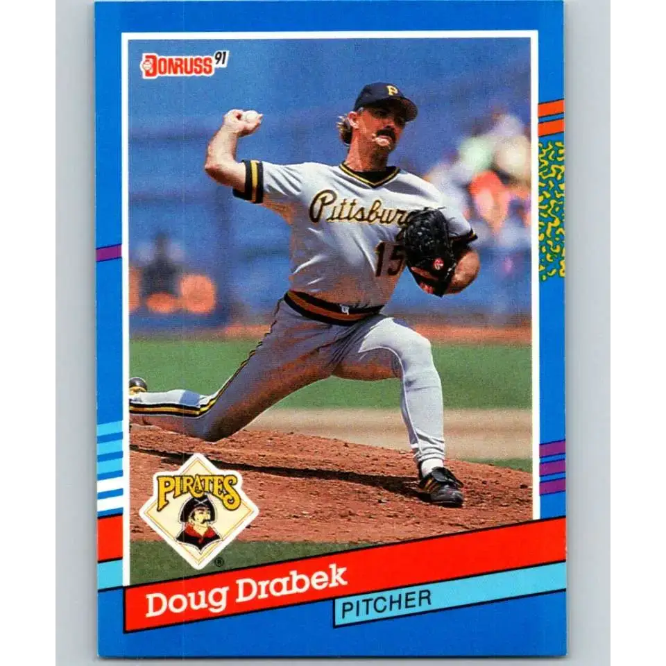 1991 Donruss #269 Doug Drabek NM-MT Pittsburgh Pirates Baseball Card - Baseball Card Single