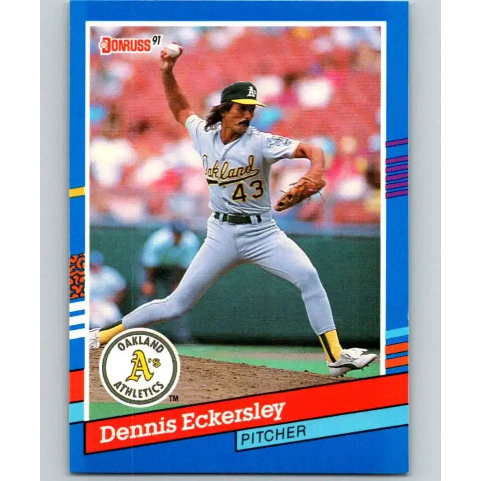 1991 Donruss #270 Dennis Eckersley NM-MT Oakland Athletics Baseball Card - Baseball Card Single
