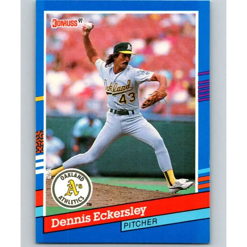 1991 Donruss #270 Dennis Eckersley NM-MT Oakland Athletics Baseball Card - Baseball Card Single