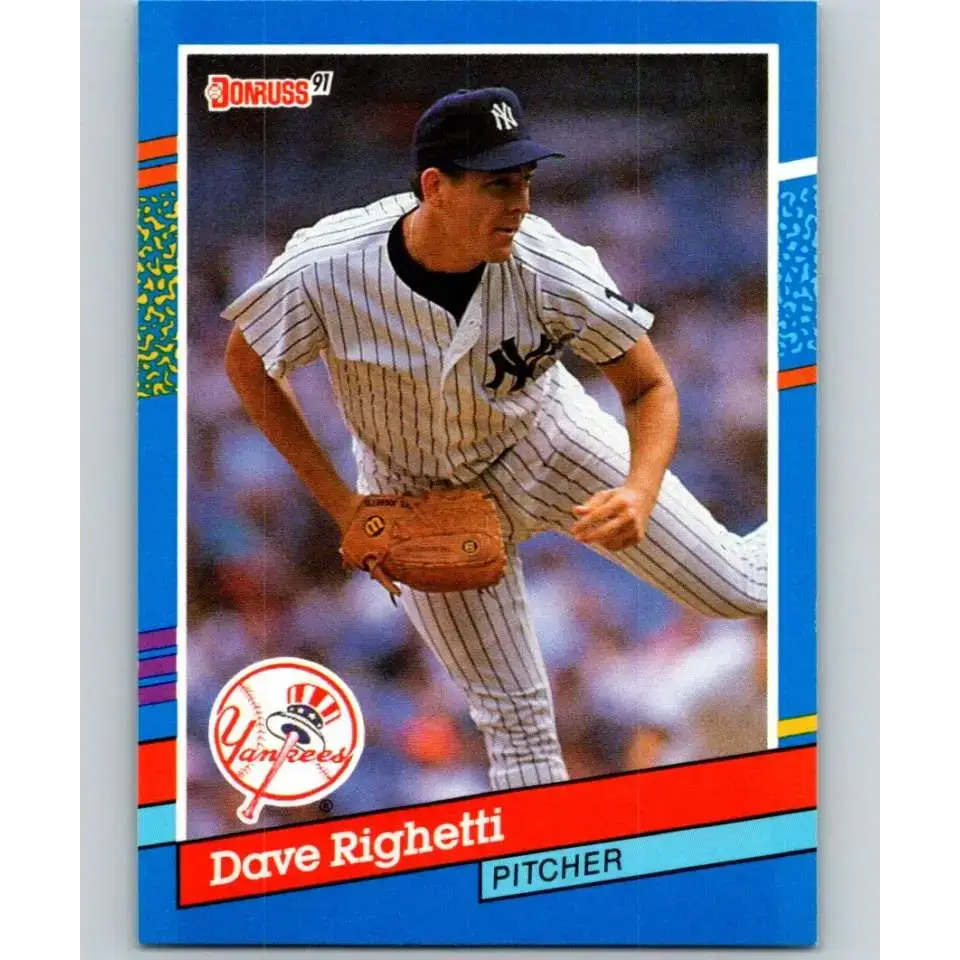 1991 Donruss #275 Dave Righetti NM-MT New York Yankees Baseball Card - Baseball Card Single