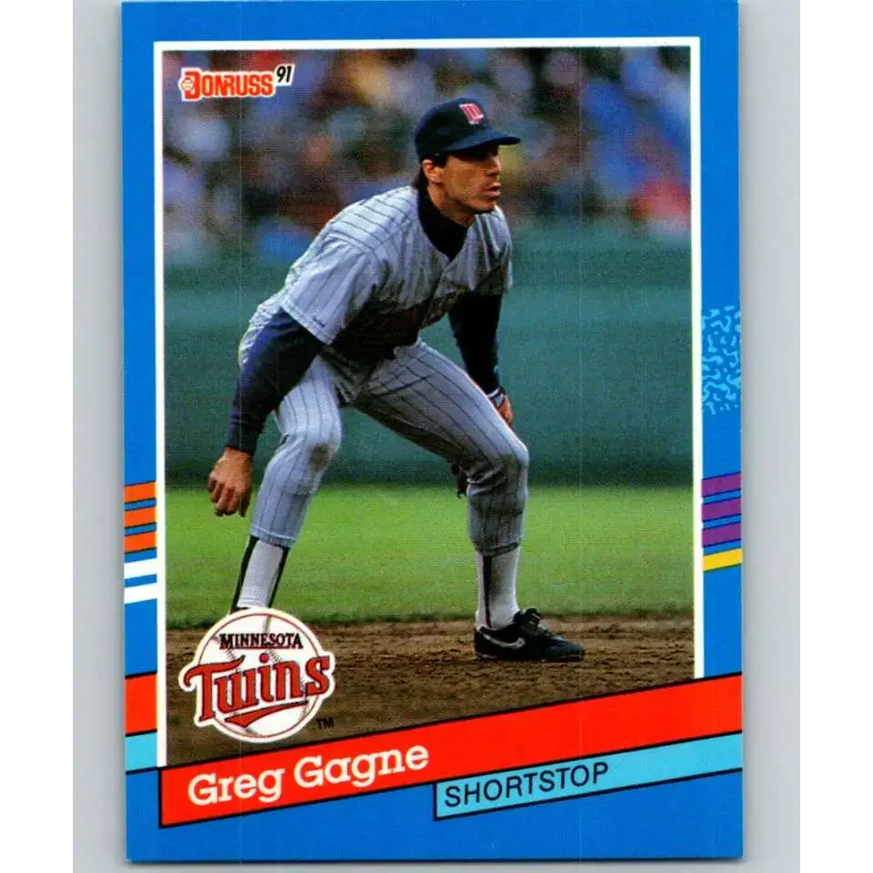 1991 Donruss #284 Greg Gagne NM-MT Minnesota Twins Baseball Card - Baseball Card Single