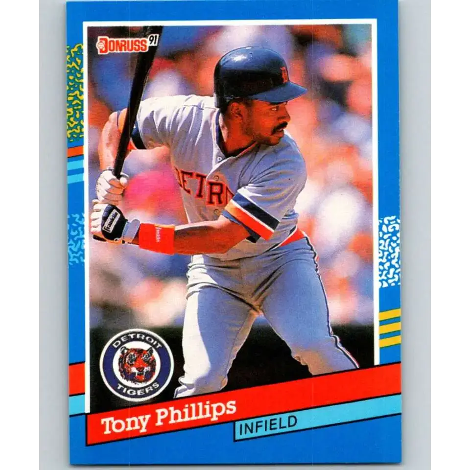 1991 Donruss #286 Tony Phillips UER NM-MT Detroit Tigers Baseball Card - Baseball Card Single