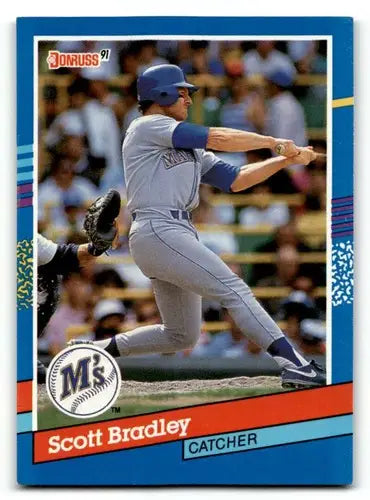 1991 Donruss #287 Scott Bradley Seattle Mariners Baseball Cards EX/N ID:57699 - Baseball Card Single
