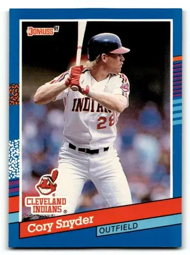 1991 Donruss #288 Cory Snyder Cleveland Indians Baseball Cards EX/NM ID:57702 - Baseball Card Single