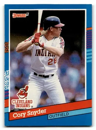 1991 Donruss #288 Cory Snyder Cleveland Indians Baseball Cards EX/NM ID:57690 - Baseball Card Single