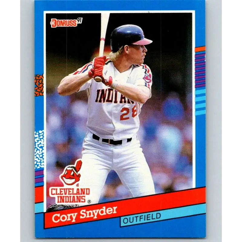 1991 Donruss #288 Cory Snyder UER NM-MT Cleveland Indians Baseball Card - Baseball Card Single