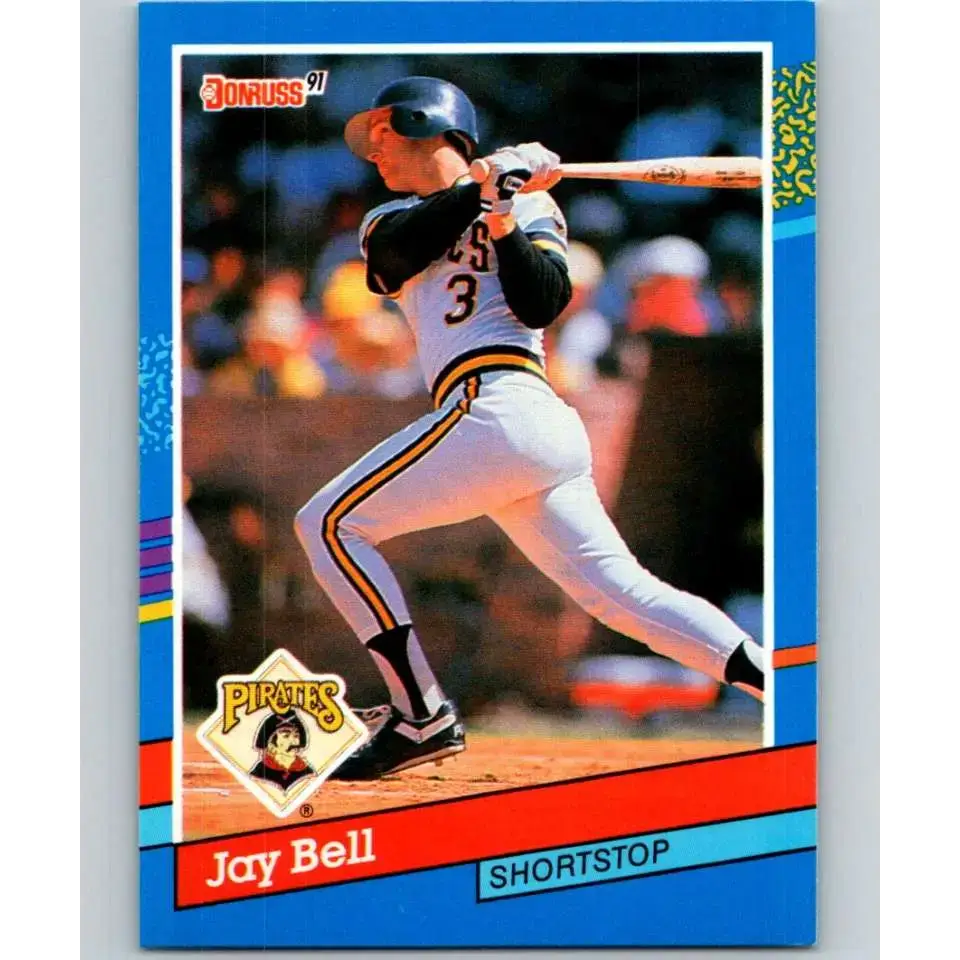1991 Donruss #289 Jay Bell UER NM-MT Pittsburgh Pirates Baseball Card - Baseball Card Single