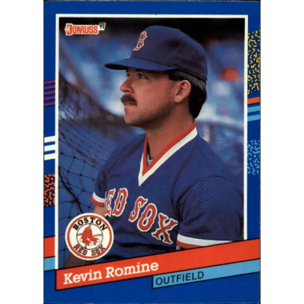 1991 Donruss #290 Kevin Romine NM-MT Boston Red Sox Baseball Card - Baseball Card Single