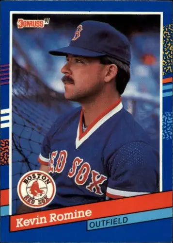 1991 Donruss Kevin Romine Boston Red Sox sports card with original gloss Simply Sandoval