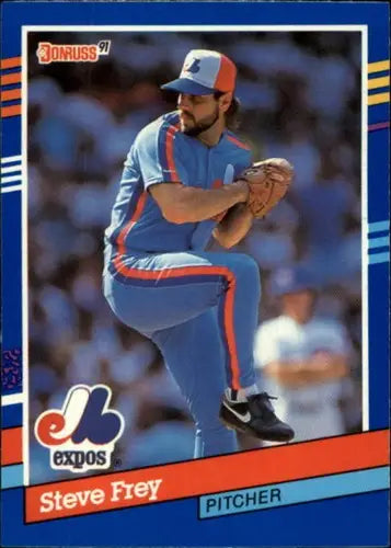 Original gloss Steve Frey baseball card 1991 Donruss UER NM-MT style