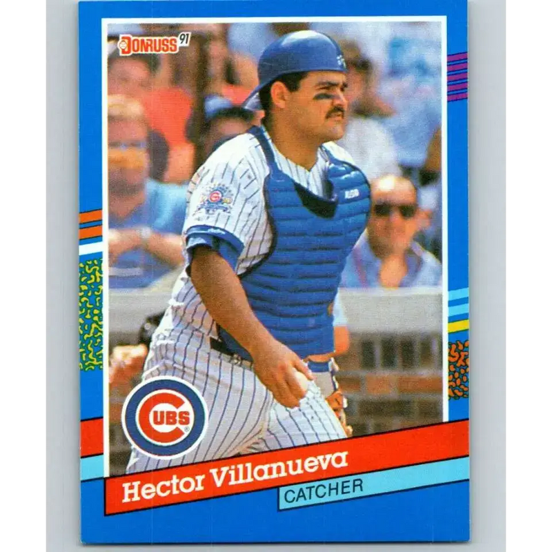 1991 Donruss #296 Hector Villanueva NM-MT Chicago Cubs Baseball Card - Baseball Card Single